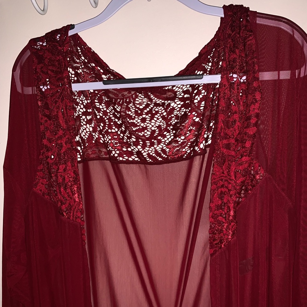 Long Mesh Robe